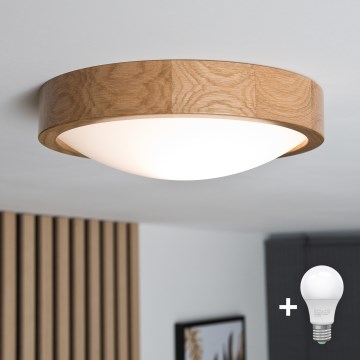Brilagi - LED taklampa CARVALHO SLIM 1xE27/15W/230V ek Ø 27 cm