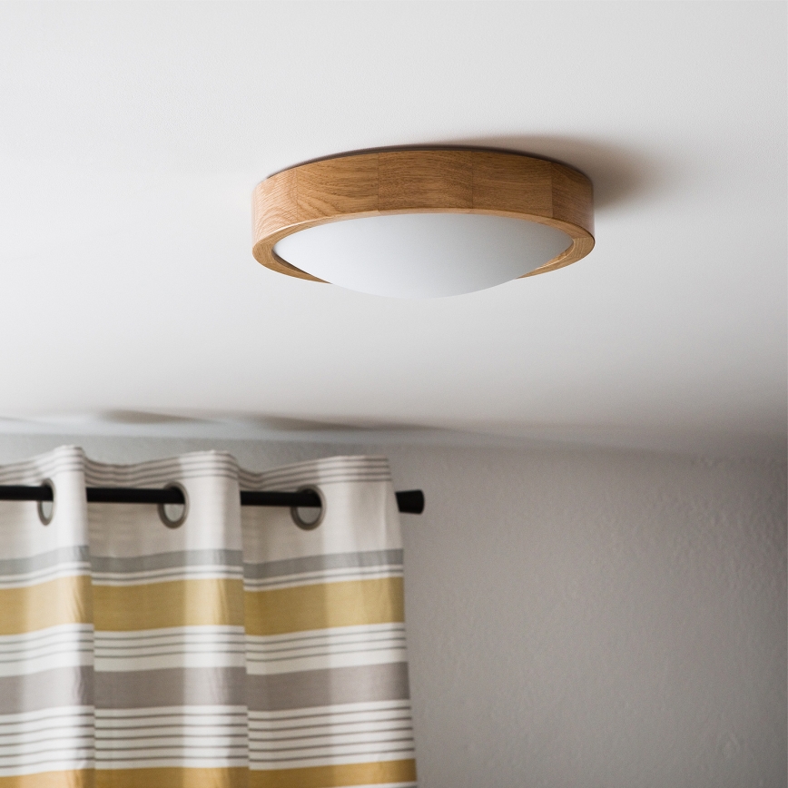 Brilagi - LED taklampa CARVALHO SLIM 1xE27/15W/230V ek Ø 27 cm