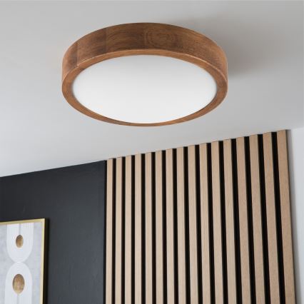 Brilagi - LED taklampa CARVALHO SLIM 1xE27/60W/230V ek körsbär diameter 27 cm