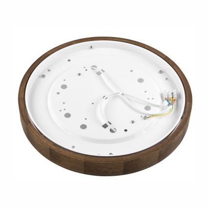 Brilagi - LED Taklampa CARVALHO SLIM 2xE27/60W/230V ek valnöt Ø 37 cm