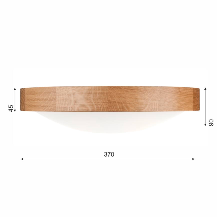 Brilagi - LED Taklampa CARVALHO SLIM 2xE27/60W/230V ek pr. 37 cm