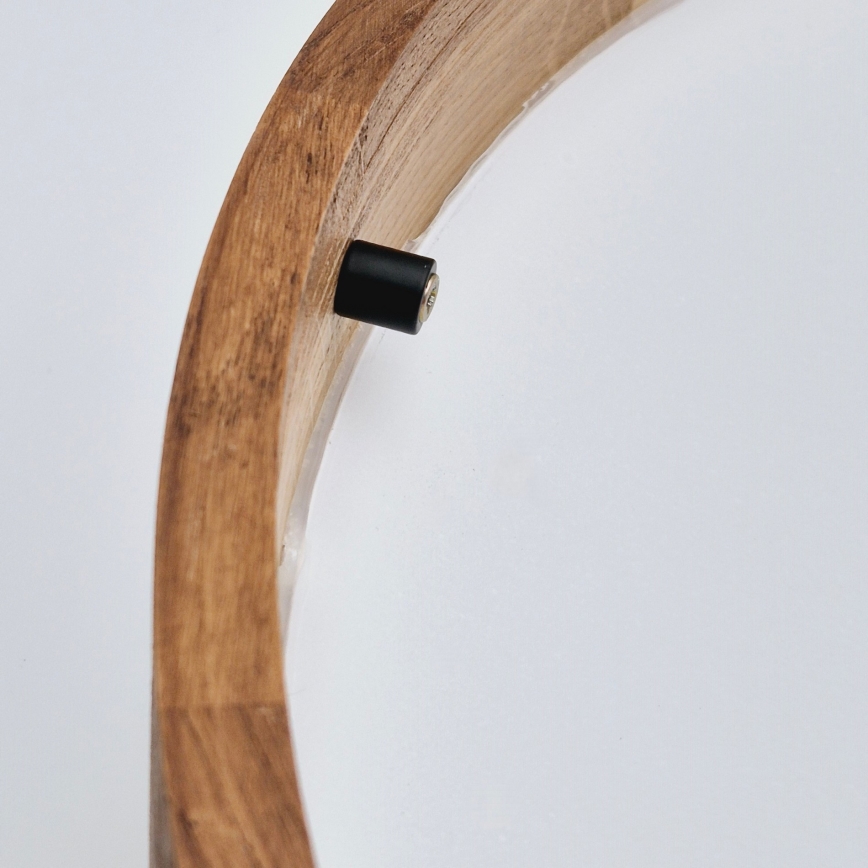 Brilagi - LED Taklampa CARVALHO SLIM 3xE27/60W/230V ek körsbär, diam. 47 cm