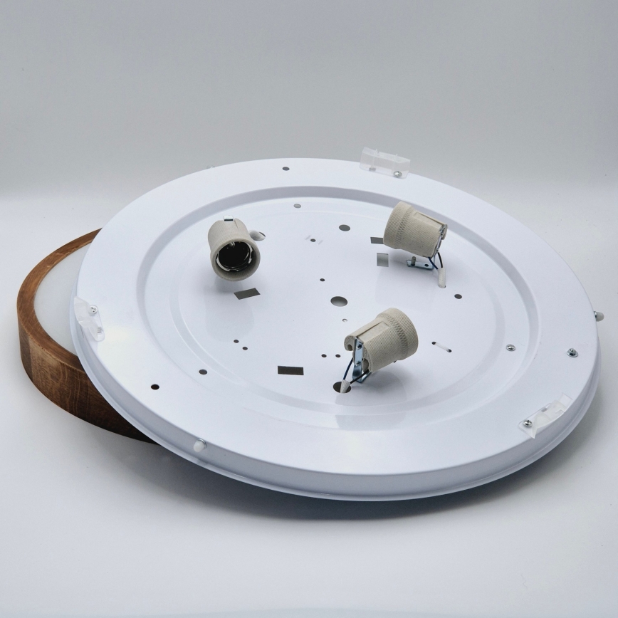 Brilagi - LED Taklampa CARVALHO SLIM 3xE27/60W/230V ek körsbär, diam. 47 cm