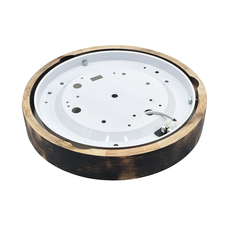 Brilagi - LED taklampa CARVALHO SLIM SMOKEY LED/20W/230V ek Ø 27,5 cm