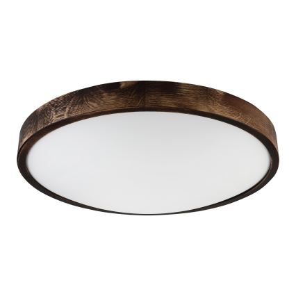 Brilagi - LED-taklampa CARVALHO SLIM SMOKEY LED/36W/230V ek, Ø 47,5 cm
