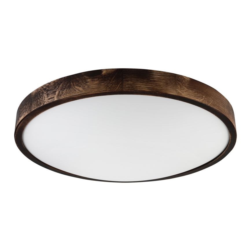 Brilagi - LED-taklampa CARVALHO SLIM SMOKEY LED/36W/230V ek, Ø 47,5 cm
