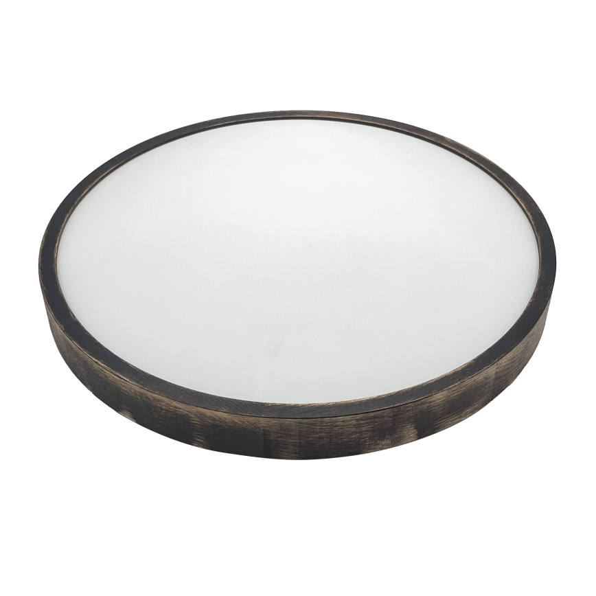 Brilagi - LED-taklampa CARVALHO SLIM SMOKEY LED/36W/230V ek, Ø 47,5 cm