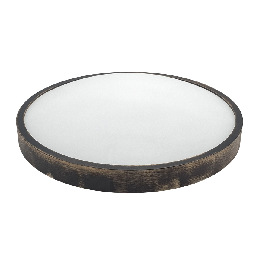 Brilagi - LED-taklampa CARVALHO SLIM SMOKEY LED/36W/230V ek, Ø 47,5 cm