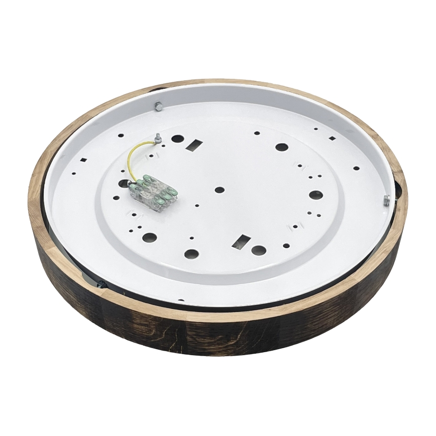 Brilagi - LED-taklampa CARVALHO SLIM SMOKEY LED/36W/230V ek, Ø 47,5 cm