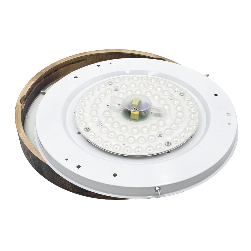 Brilagi - LED-taklampa CARVALHO SLIM SMOKEY LED/36W/230V ek, Ø 47,5 cm
