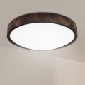 Brilagi - LED-taklampa CARVALHO SLIM SMOKEY LED/36W/230V i ek, Ø 37,5 cm