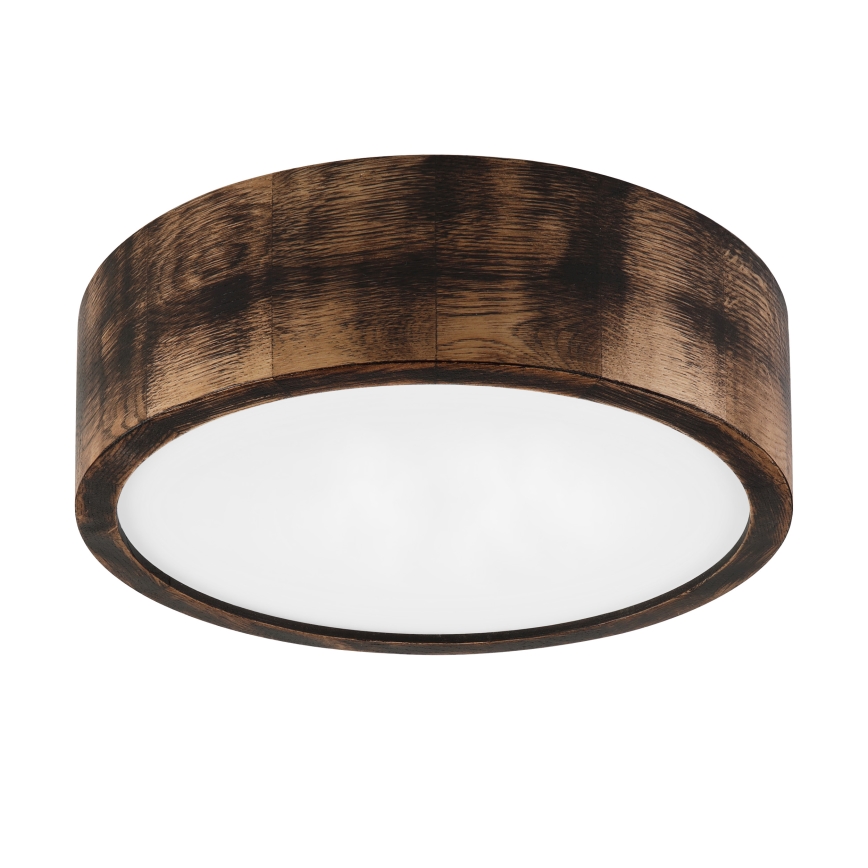 Brilagi - LED-taklampa CARVALHO SMOKEY LED/20W/230V ek Ø 27,5 cm