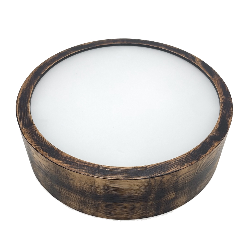 Brilagi - LED-taklampa CARVALHO SMOKEY LED/20W/230V ek Ø 27,5 cm