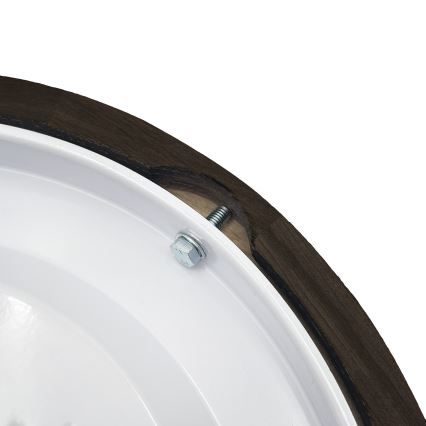 Brilagi - LED-taklampa CARVALHO SMOKEY LED/20W/230V ek Ø 27,5 cm