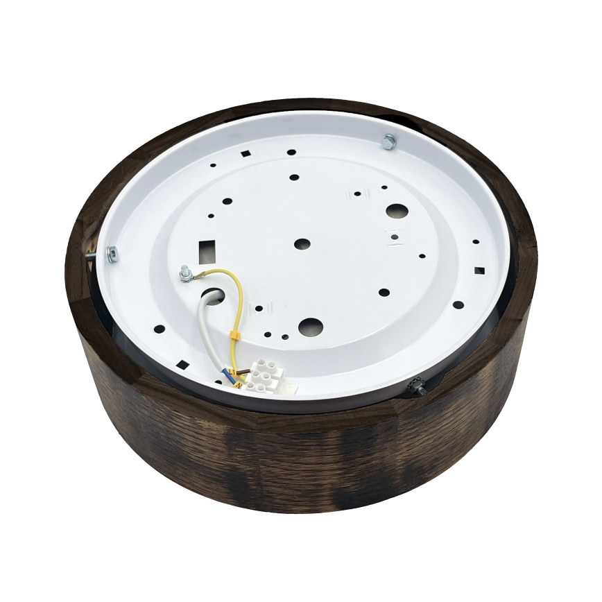 Brilagi - LED-taklampa CARVALHO SMOKEY LED/20W/230V ek Ø 27,5 cm