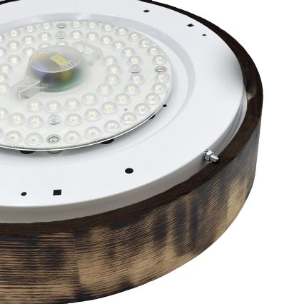 Brilagi - LED taklampa CARVALHO SMOKEY LED/36W/230V ek, Ø 37,5 cm