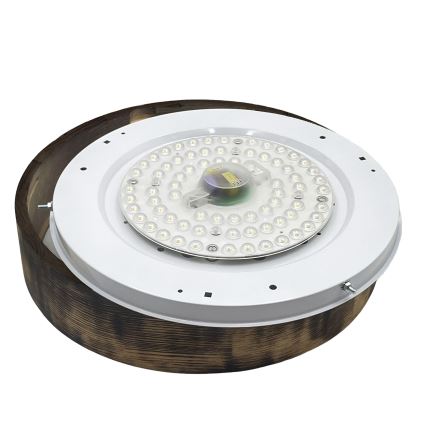 Brilagi - LED taklampa CARVALHO SMOKEY LED/36W/230V ek, Ø 37,5 cm
