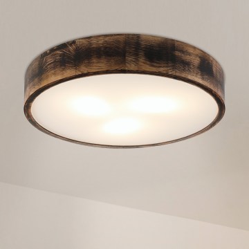 Brilagi - LED-taklampa CARVALHO SMOKEY LED/36W/230V ek Ø47,5 cm