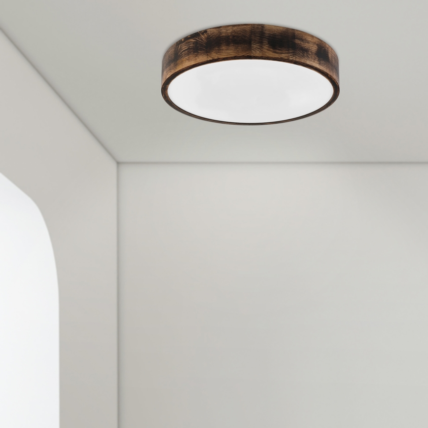 Brilagi - LED-taklampa CARVALHO SMOKEY LED/36W/230V ek Ø47,5 cm