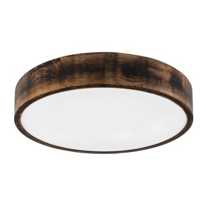 Brilagi - LED-taklampa CARVALHO SMOKEY LED/36W/230V ek Ø47,5 cm