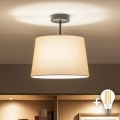 Brilagi - LED taklampa CERIA 1xE27/60W/230V Ø 30 cm svart/beige
