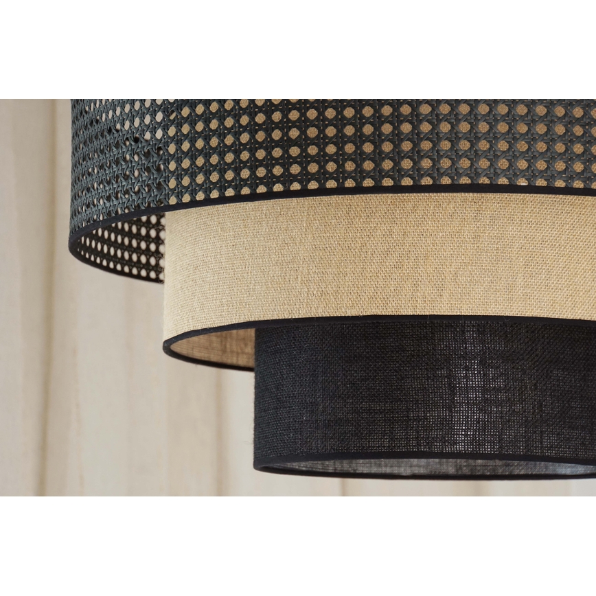 Brilagi - LED Taklampa DAKOTA LUNETA LED/12W/230V Ø 60 cm 3000K/4000K/6400K svart/rotting