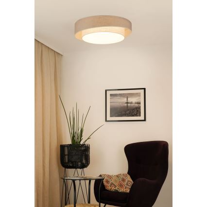 Brilagi - LED taklampa DOVER SHINE LED/26W/230V diameter 60 cm grå/grädde