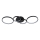 Brilagi - LED taklampa ECHO LED/40W/230V 4000K 32x90 cm svart