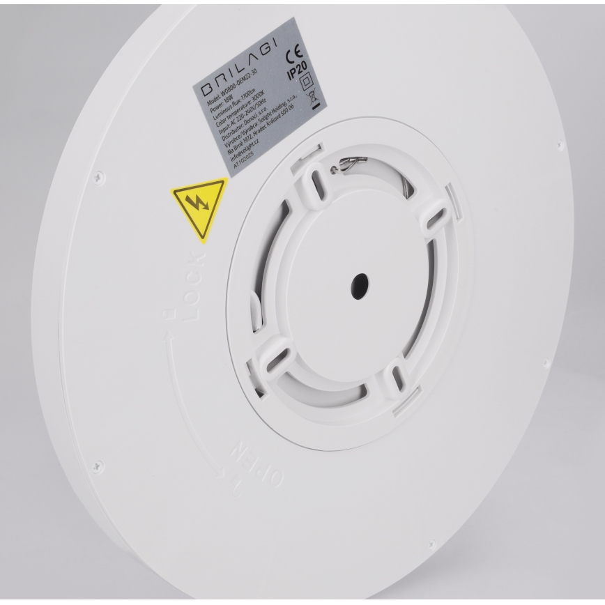 Brilagi - LED-taklampa ESTELA LED/18W/230V Ø 30 cm vit