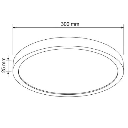 Brilagi - LED-taklampa ESTELA LED/18W/230V Ø 30 cm vit