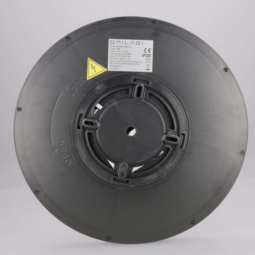 Brilagi - LED taklampa ESTELA LED/18W/230V Ø 30 cm svart