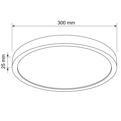 Brilagi - LED taklampa ESTELA LED/18W/230V Ø 30 cm svart