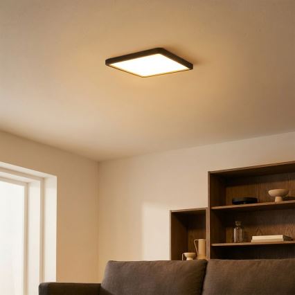 Brilagi - LED-taklampa ESTELA SQUARE LED/24W/230V 31x31 cm svart
