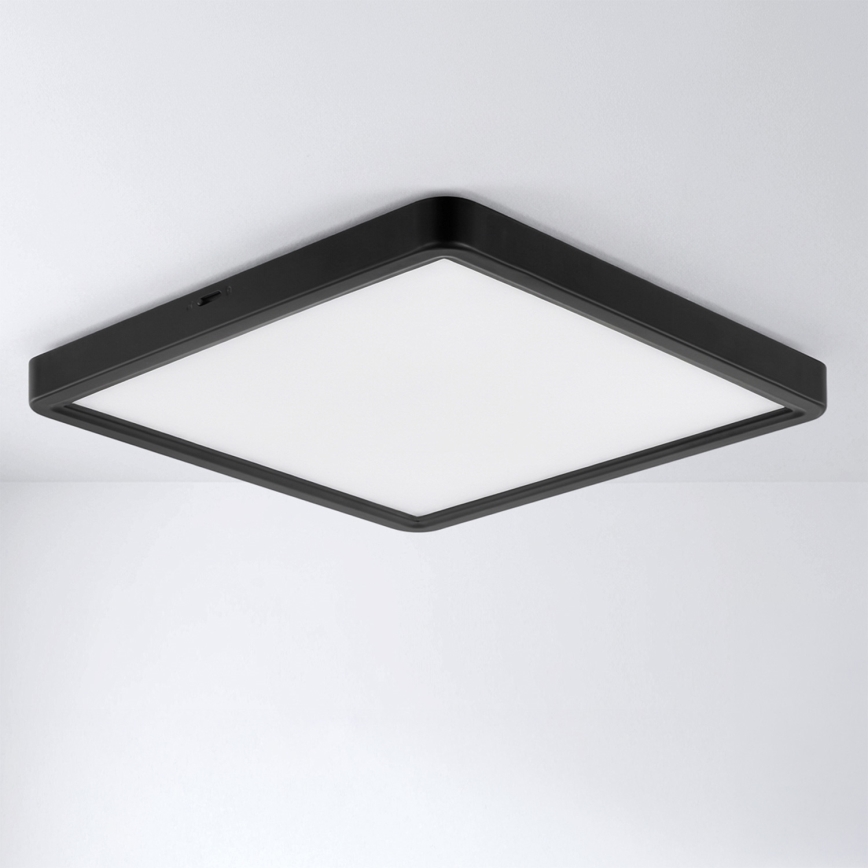 Brilagi - LED-taklampa ESTELA SQUARE LED/24W/230V 31x31 cm svart