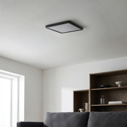 Brilagi - LED-taklampa ESTELA SQUARE LED/24W/230V 31x31 cm svart