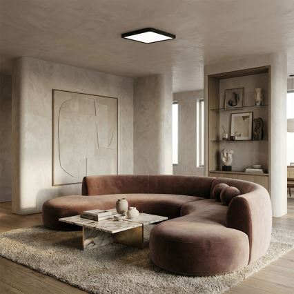 Brilagi - LED-taklampa ESTELA SQUARE LED/24W/230V 31x31 cm svart