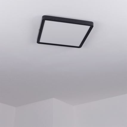 Brilagi - LED-taklampa ESTELA SQUARE LED/24W/230V 31x31 cm svart