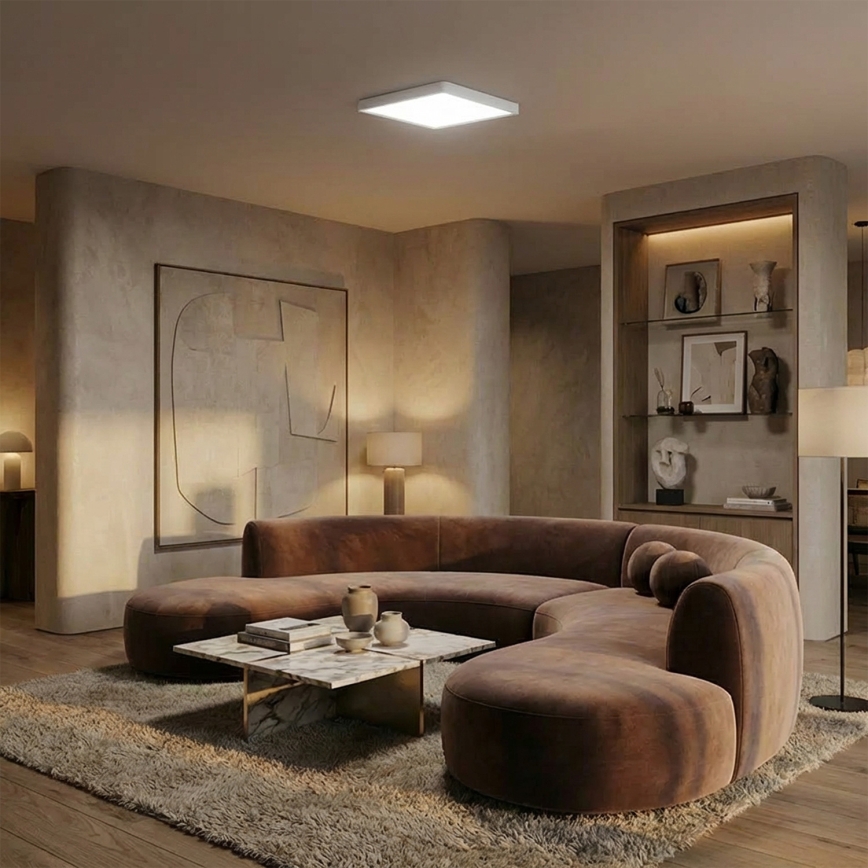 Brilagi - LED-taklampa ESTELA SQUARE LED/24W/230V 31x31 cm vit
