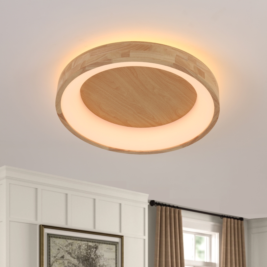 Brilagi - LED-taklampa FALCON WOOD LED/40W/230V 3000/4000/6000K Ø 60 cm trä