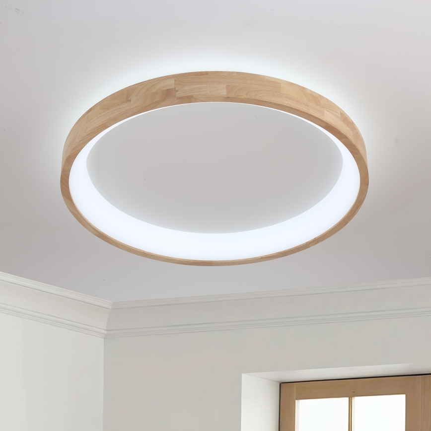 Brilagi - LED-taklampa FALCON WOOD LED/60W/230V 3000/4000/6000K Ø 80 cm trä