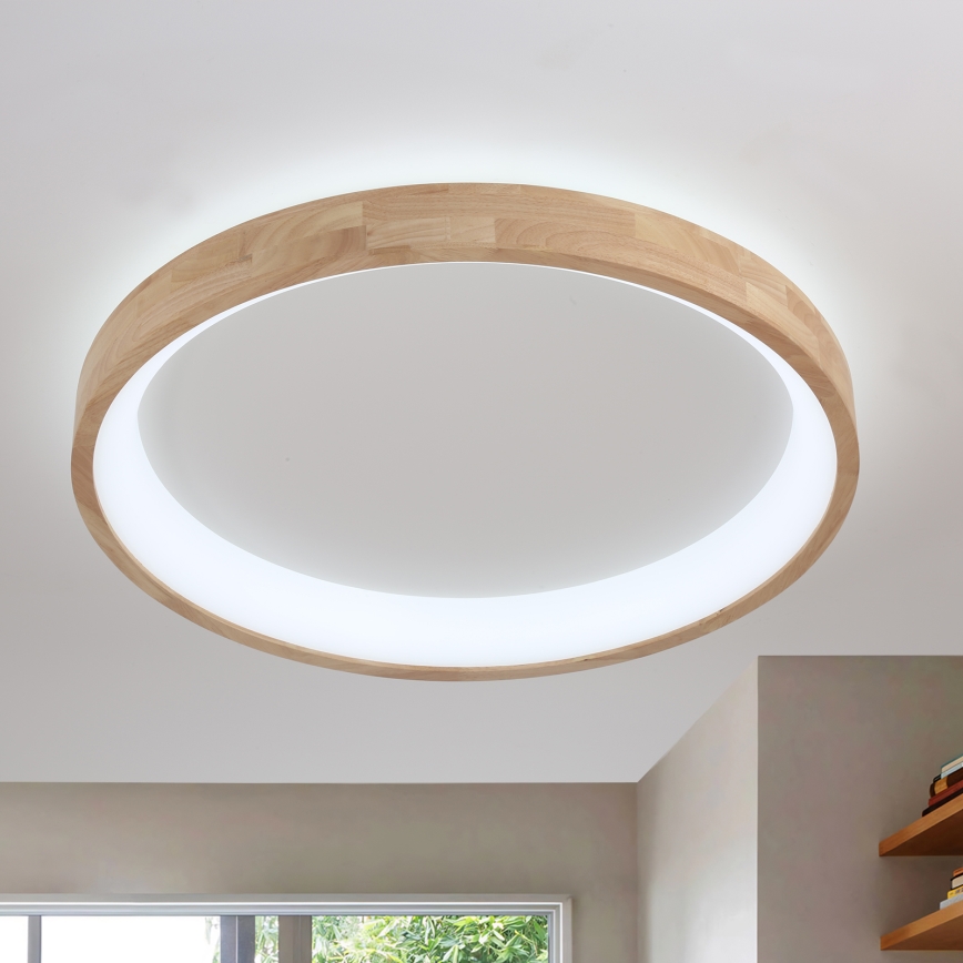 Brilagi - LED-taklampa FALCON WOOD LED/60W/230V 3000/4000/6000K Ø 80 cm trä