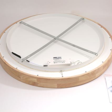 Brilagi - LED-taklampa FALCON WOOD LED/60W/230V 3000/4000/6000K Ø 80 cm trä
