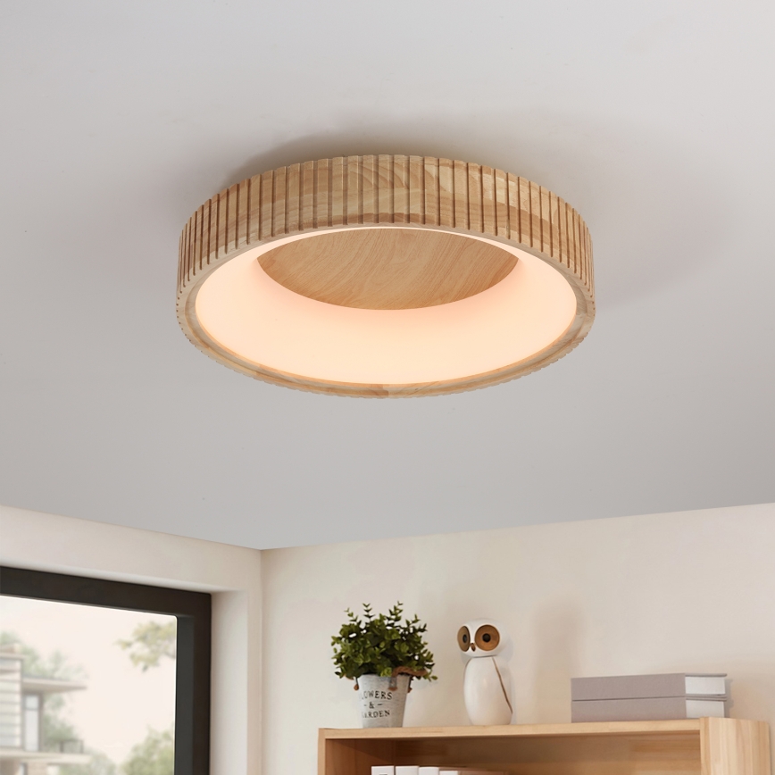 Brilagi - LED-taklampa FALCON WOOD MODERN LED/30W/230V 3000/4000/6000K Ø 45 cm trä
