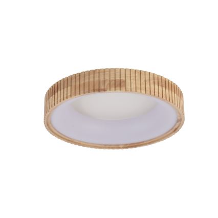 Brilagi – LED-taklampa FALCON WOOD MODERN, 30 W, 230 V, väljbara färgtemperaturer 3000/4000/6000 K, Ø 45 cm, i trä