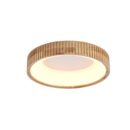 Brilagi – LED-taklampa FALCON WOOD MODERN, 30 W, 230 V, väljbara färgtemperaturer 3000/4000/6000 K, Ø 45 cm, i trä