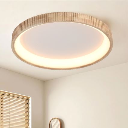 Brilagi - LED-takarmatur FALCON WOOD MODERN LED/60W/230V 3000/4000/6000K Ø 80 cm, träutförande