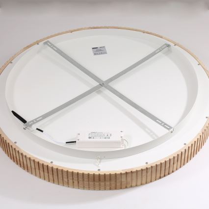 Brilagi - LED-takarmatur FALCON WOOD MODERN LED/60W/230V 3000/4000/6000K Ø 80 cm, träutförande