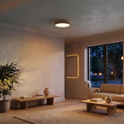 Brilagi - LED taklampa FLOCO LED/24W/230V Ø 30 cm trädekor/vit