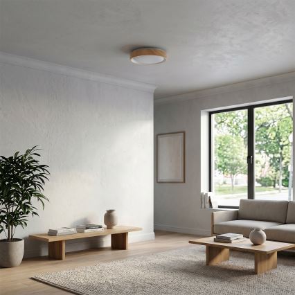 Brilagi - LED taklampa FLOCO LED/24W/230V Ø 30 cm trädekor/vit
