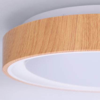 Brilagi - LED taklampa FLOCO LED/24W/230V Ø 30 cm trädekor/vit